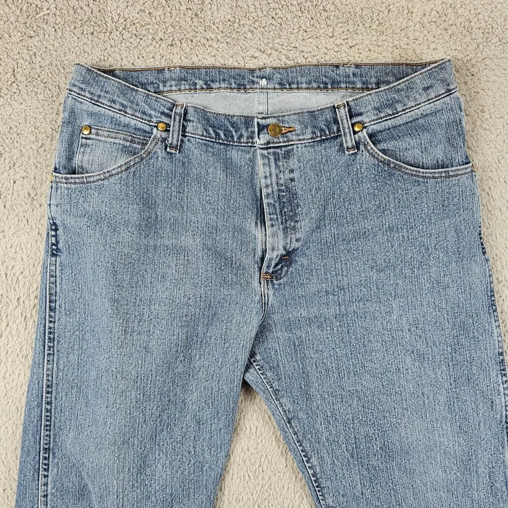 Wrangler Jeans Mens 36x31* Blue Cowboy Cut Comfort Stretch Rodeo Western 47MACMT